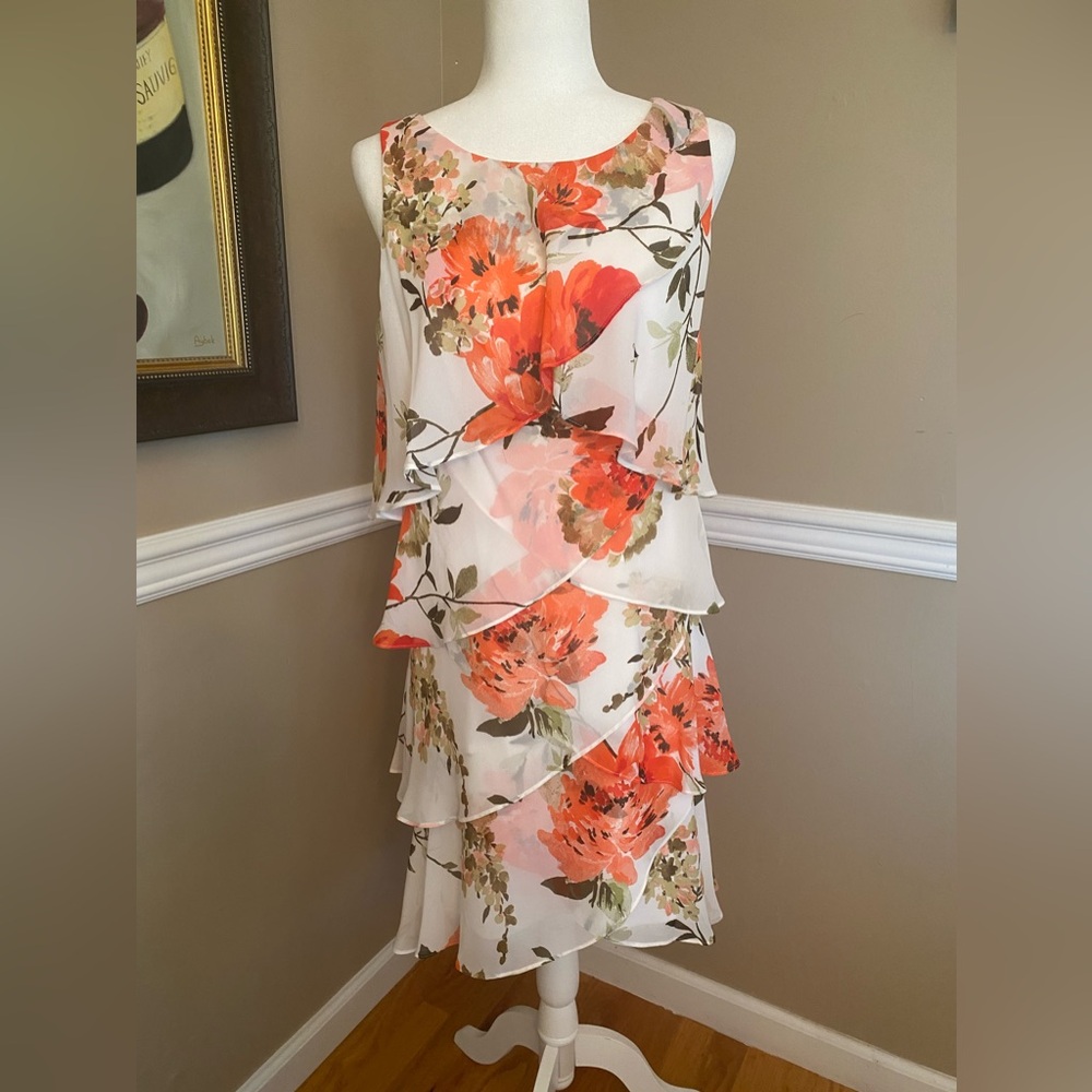 Tiered Chiffon Dress